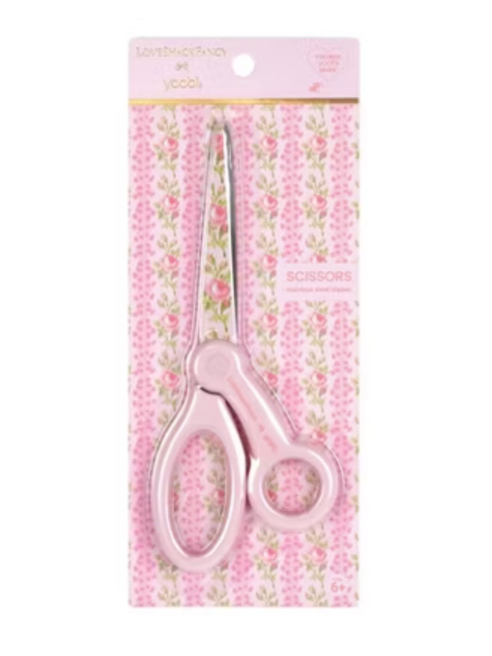 LoveShackFancy x Target Blooming Heirloom Adult Scissors Strawberry Macaroon